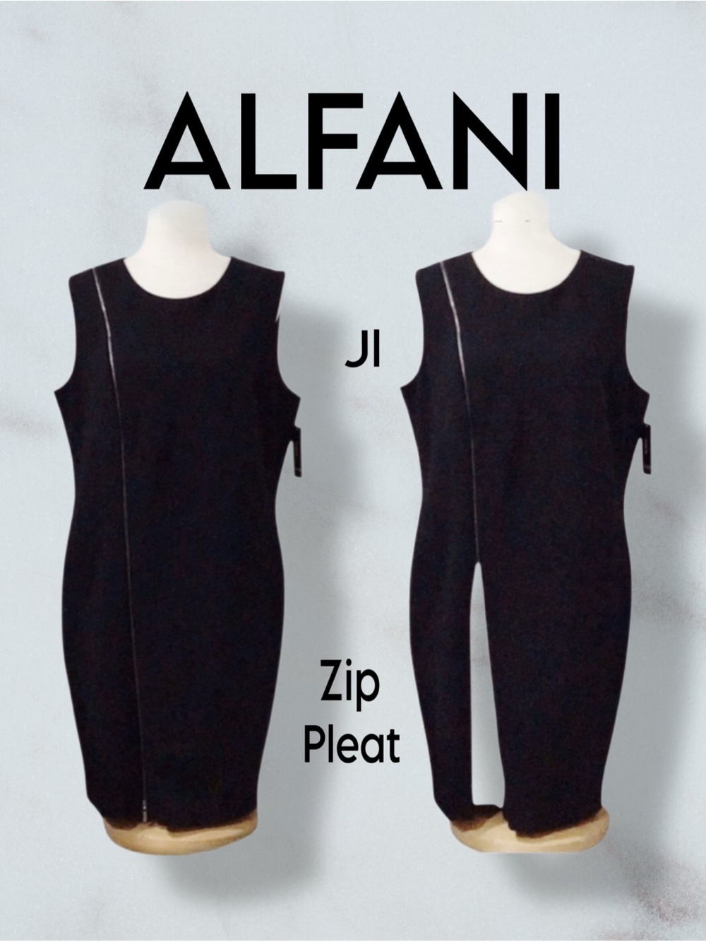ALFANI Black Scuba Dress Size 16 NWT